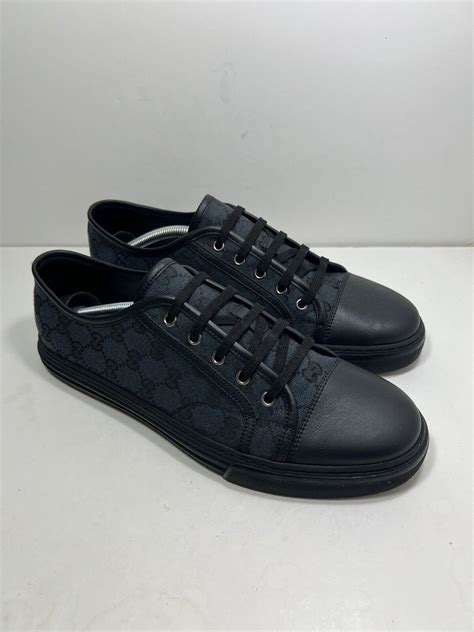 Buy Gucci GG Canvas Low 'Grey Black' 